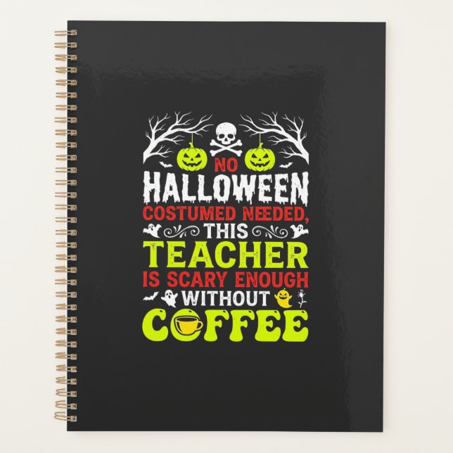 Conception de café assez effrayant pour Halloween  (Devant)