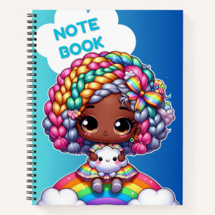 Conception de cahier mignon pour filles / Chibi