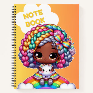 Conception de cahier mignon pour filles / Chibi