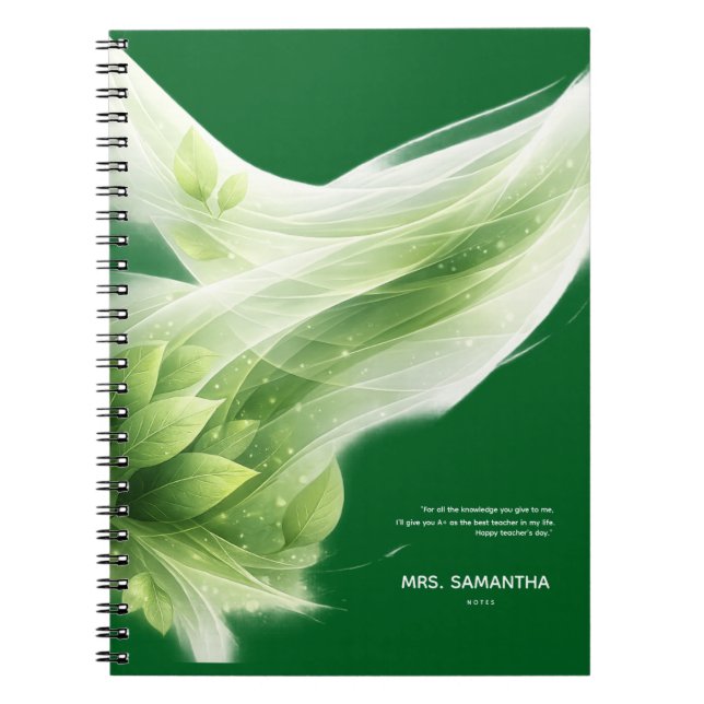 Conception de cahier personnalisée pour la fête de (Devant)