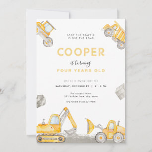 Conception de Camion Boy Boy Invitation Anniversai