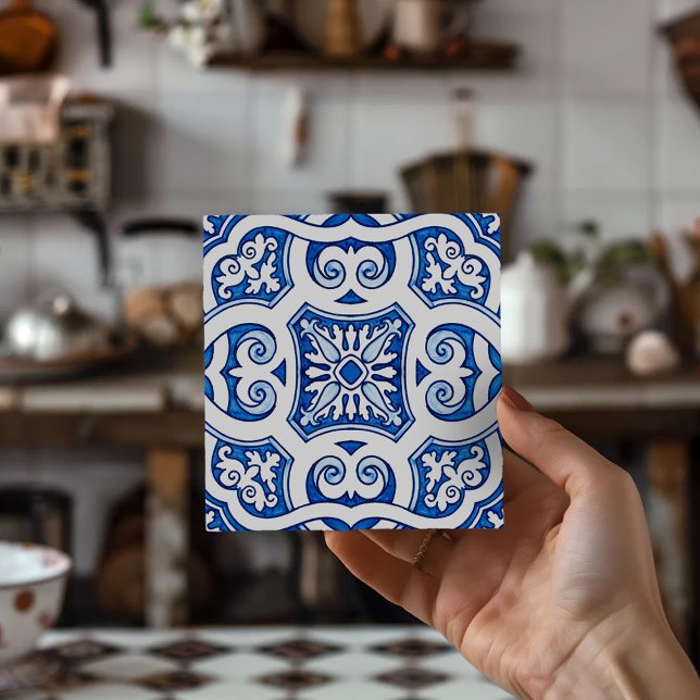 Conception de carreaux bleus de Sintra Style europ (Sintra Blue Tile Design European Vintage Style)