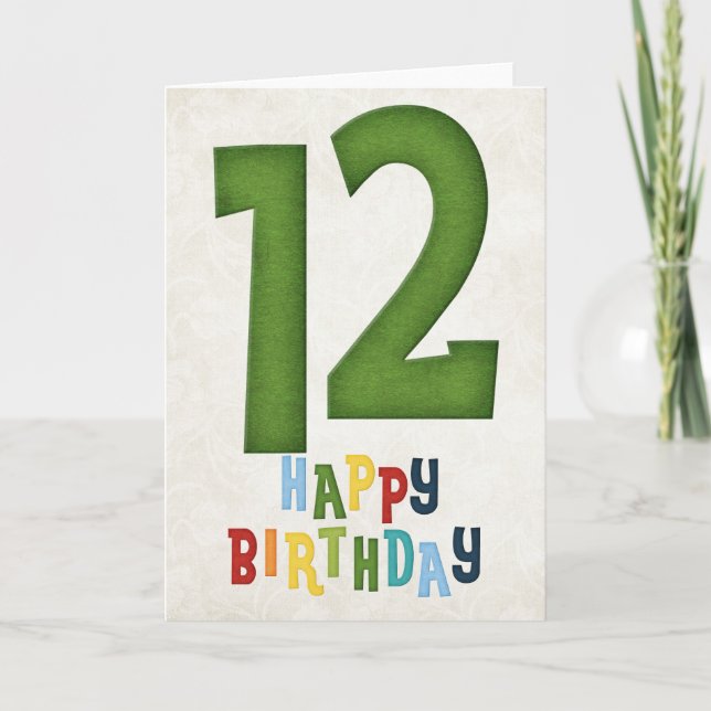 Conception de carte de bon anniversaire pour les 1 (Devant)