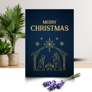 Conception de carte de Noël moderne et minimaliste