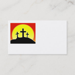 Conception de carte de visite de trois croix