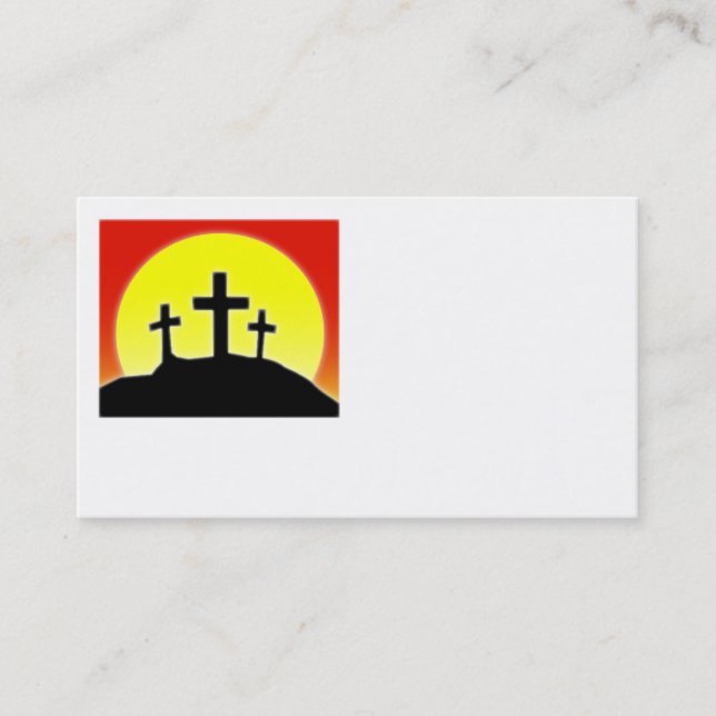 Conception de carte de visite de trois croix (Devant)