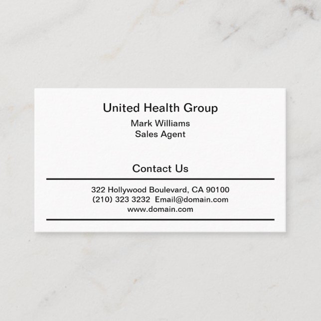 Conception de carte de visite pour les services de (Devant)