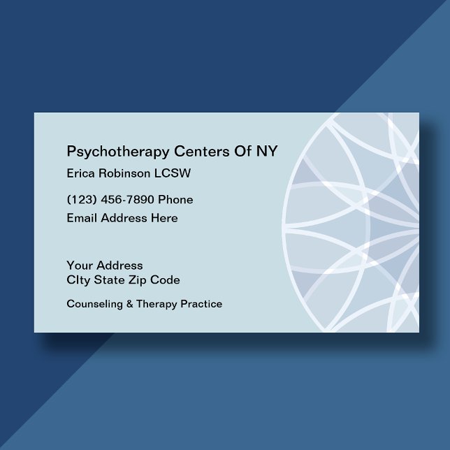 Conception de carte de visite pour psychothérapeut (Créateur téléchargé)