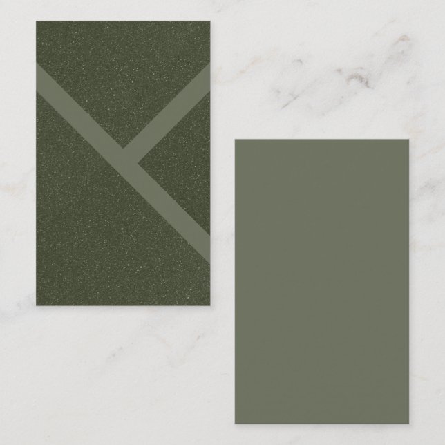 Conception de Carte de visite verte de mousse diag (Devant / Derrière)