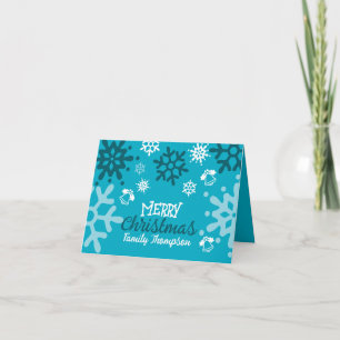 Conception de carte de vœux moderne pour Noël sur 