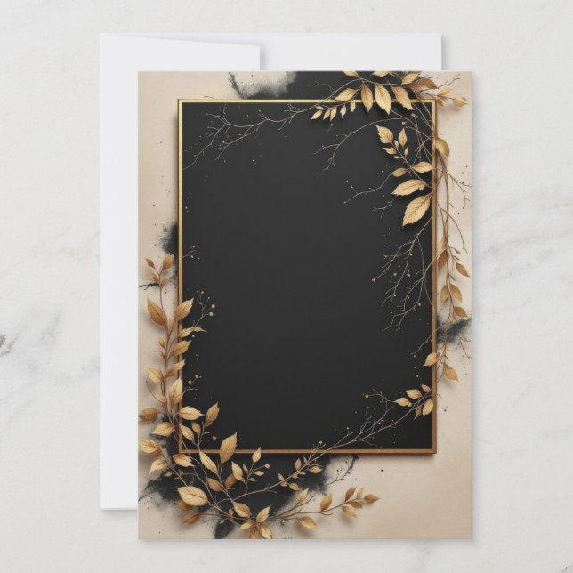 Conception de carte d'invitation de luxe (Devant)