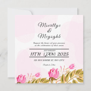 Conception de carte faire-part de mariage