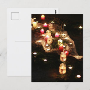 Conception de carte postale de chemin de bougie -