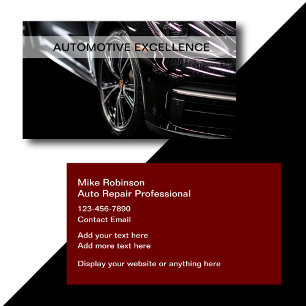 Conception de cartes de visite automobiles les plu