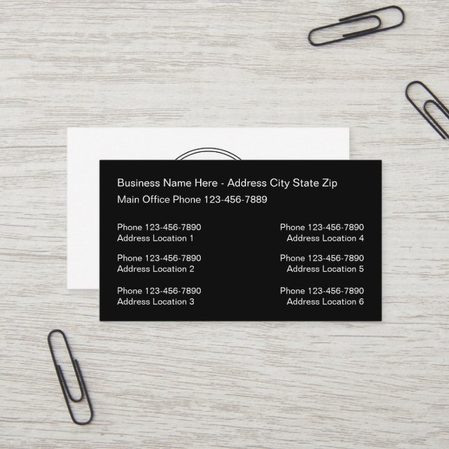 Conception de cartes de visite avec logo pour plus (Devant/Arrière en situation)