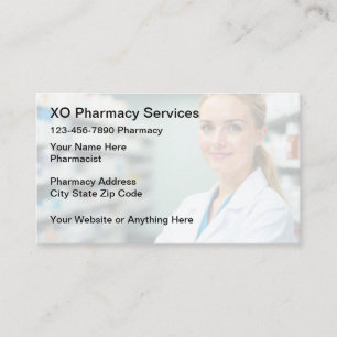 Conception de cartes de visite de pharmacie pharma