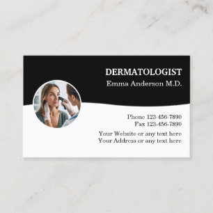 Conception de cartes de visite médicales de dermat
