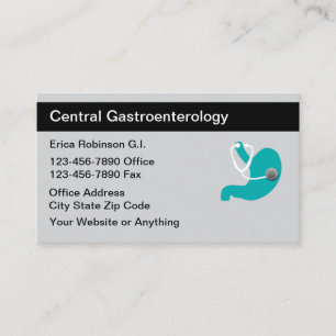 Conception de Cartes de Visite Médicales de Gastro