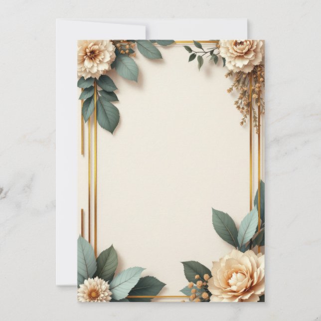 Conception de Cartes d'Invitation PREMIUM (Devant)