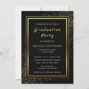 Conception de carton d'invitation de remise de dip
