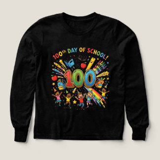 Conception de célébration colorée du 100e jour d'é