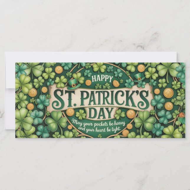 Conception de célébration du trèfle irlandais (Devant)