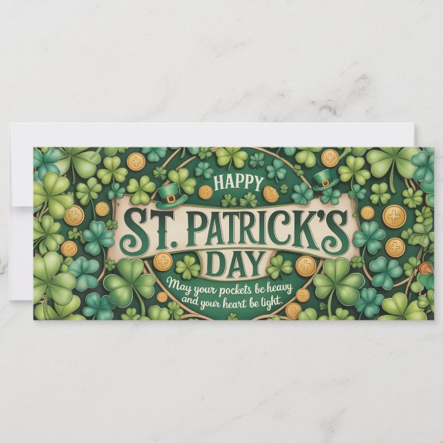 Conception de célébration du trèfle irlandais (Devant)