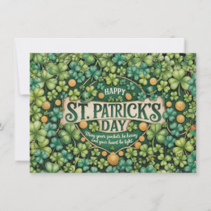 Conception de célébration du trèfle irlandais