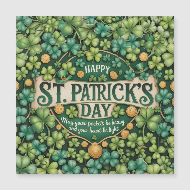 Conception de célébration du trèfle irlandais (Devant)