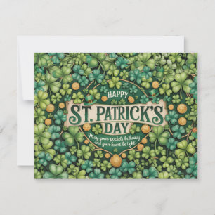 Conception de célébration du trèfle irlandais