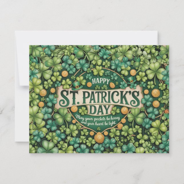 Conception de célébration du trèfle irlandais (Devant)