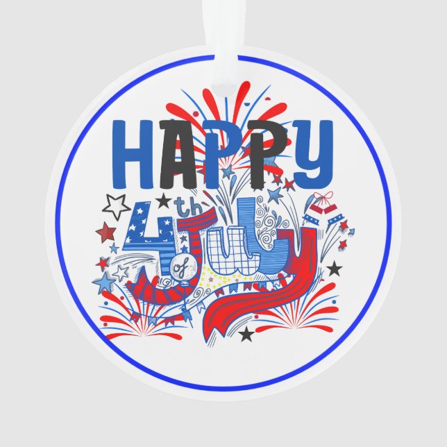 Conception de célébration patriotique du 4 juillet (dos)