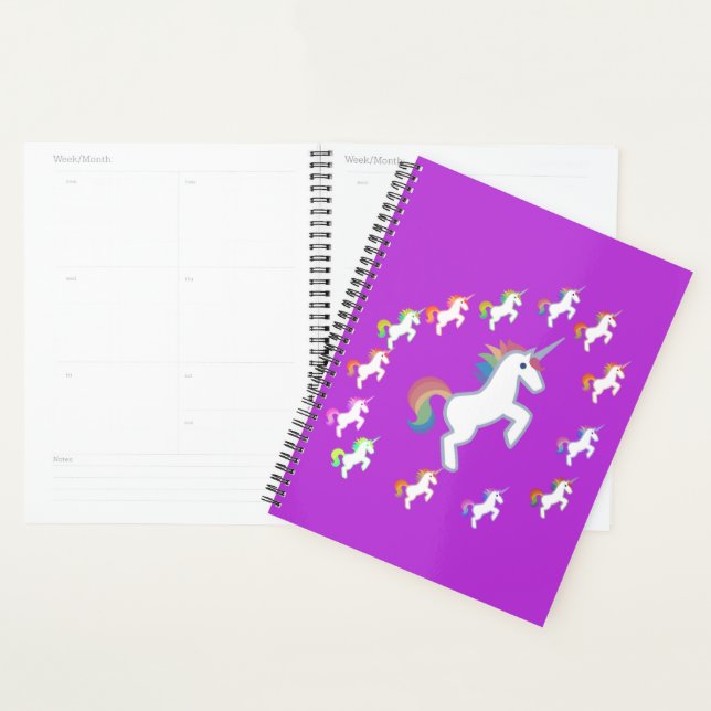 Conception de cercle de licorne de paysages oniriq (Devant avec enveloppe)
