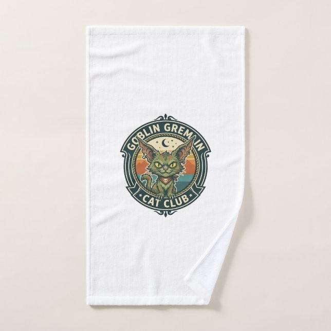 Conception de chat mignon de lutin gremlin - Gobel (Serviette à main)