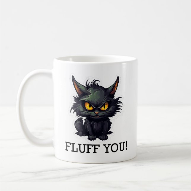 Conception de chat noir bébé - Mug classique (Gauche)