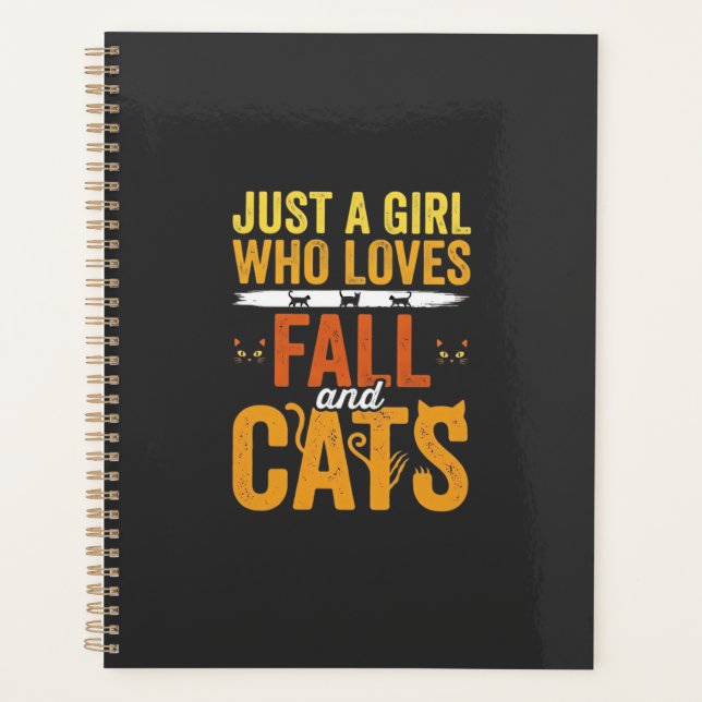 Conception de chats d'automne Halloween fille amou (Devant)