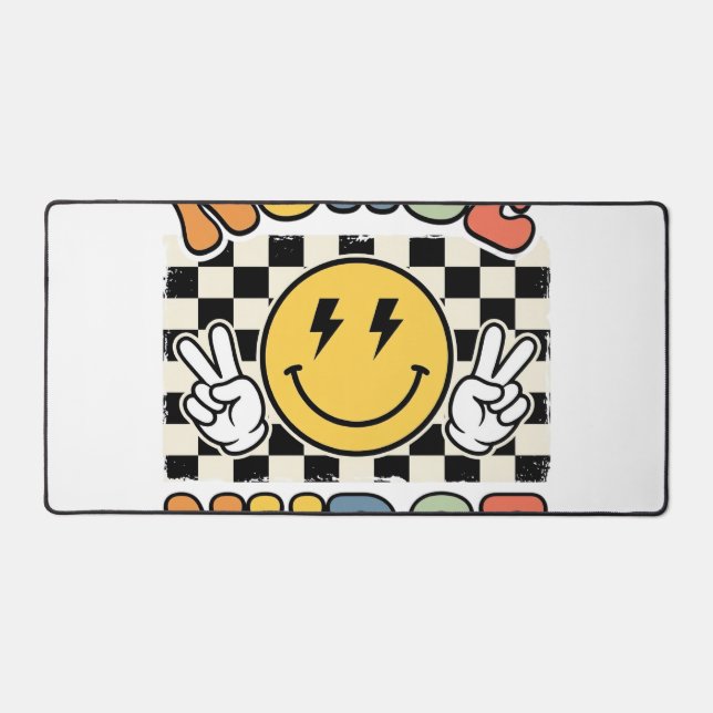 Conception de chemise à carreaux Smiley d'infirmiè (Recto)