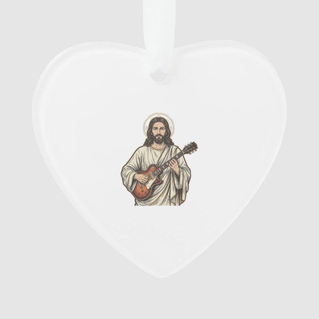 Conception de chemise à gravure de guitariste sacr (devant)