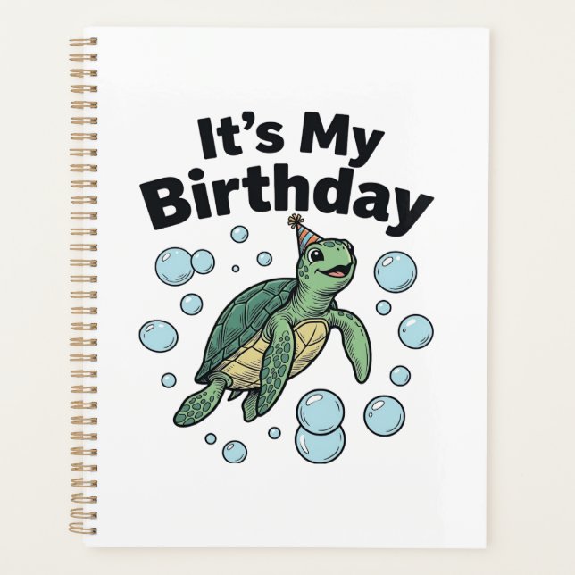 Conception de chemise d'anniversaire de tortue mar (Devant)