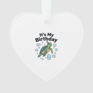 Conception de chemise d'anniversaire de tortue mar