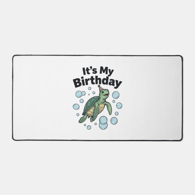 Conception de chemise d'anniversaire de tortue mar (Recto)