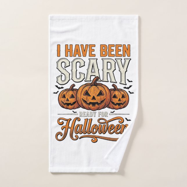 Conception de chemise de citrouille d'Halloween ef (Serviette à main)