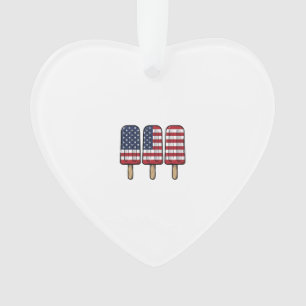 Conception de chemise de drapeau de popsicle patri