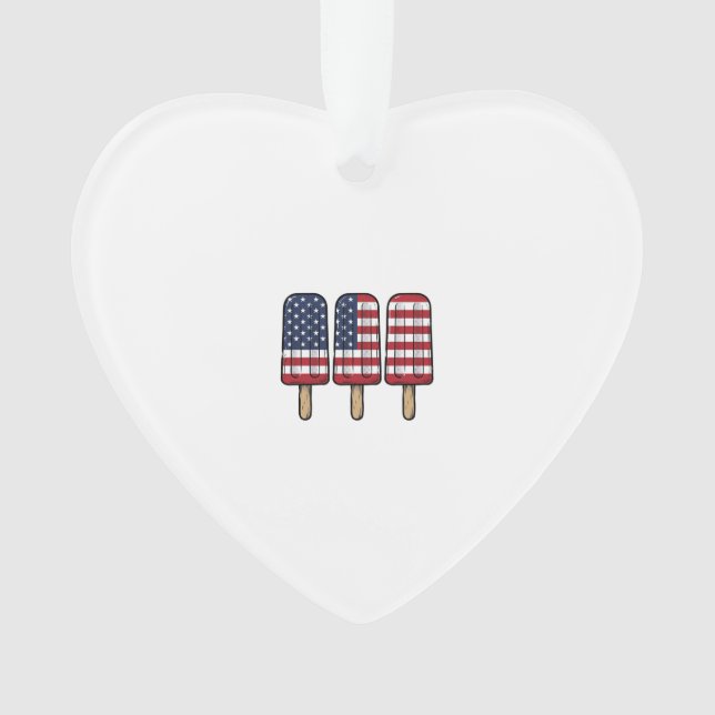 Conception de chemise de drapeau de popsicle patri (devant)