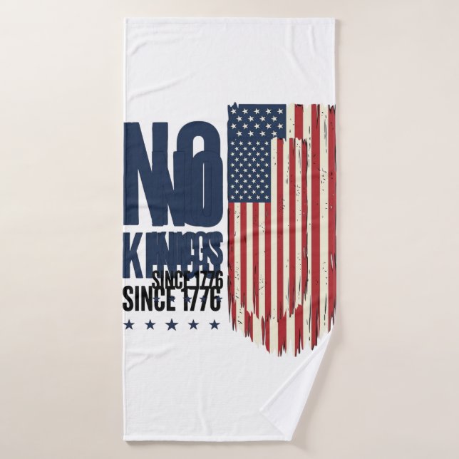 Conception de chemise de drapeau patriotique sans  (Serviette de bain)