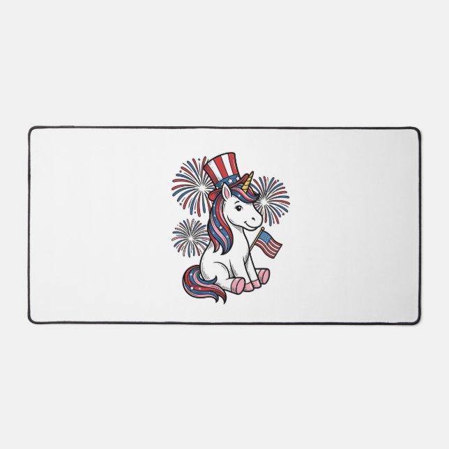 Conception de chemise de feu d'artifice de licorne (Recto)