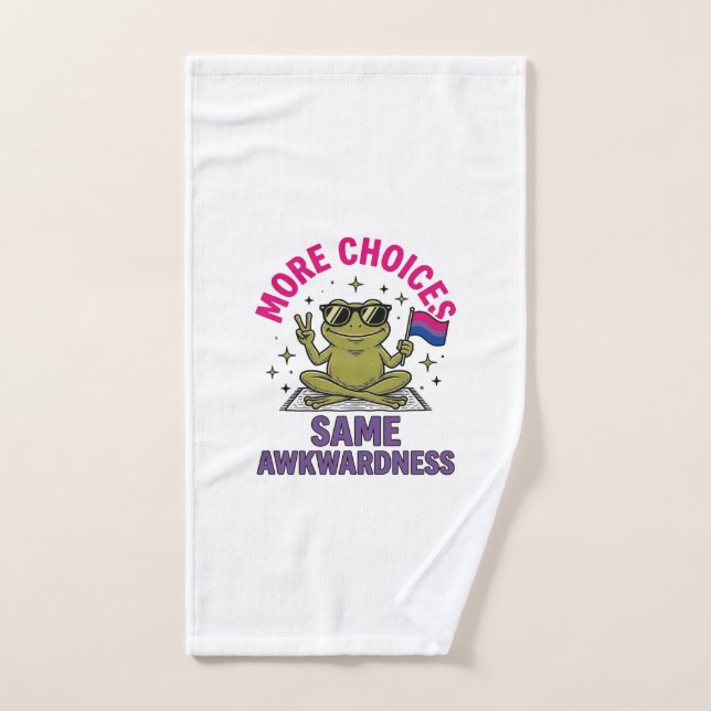Conception de chemise de fierté de grenouille Bi d (Serviette à main)