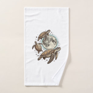 Conception de chemise de gravure de tortue de mer