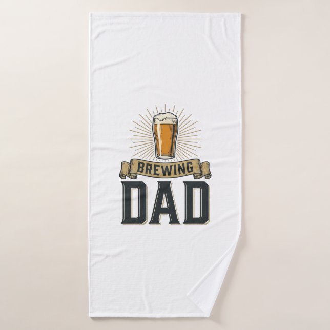 Conception de chemise de gravure vintage de bière  (Serviette de bain)