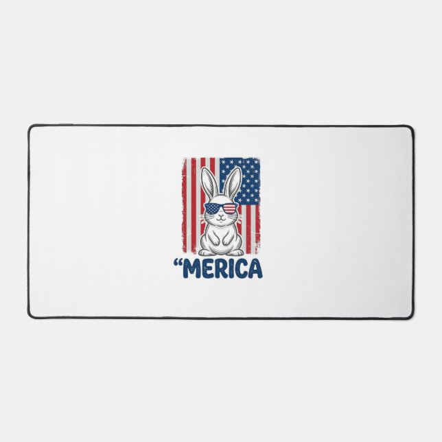 Conception de chemise de lapin patriotique Vintage (Recto)